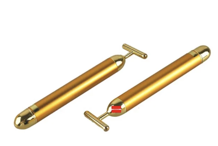 Energy Beauty Bar — arc- és nyakmasszázs eszköz (T alakú, arany kivitel)